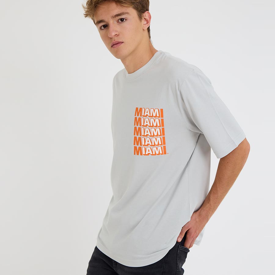 IAM MIAMI White Miracle Mile T-Shirt