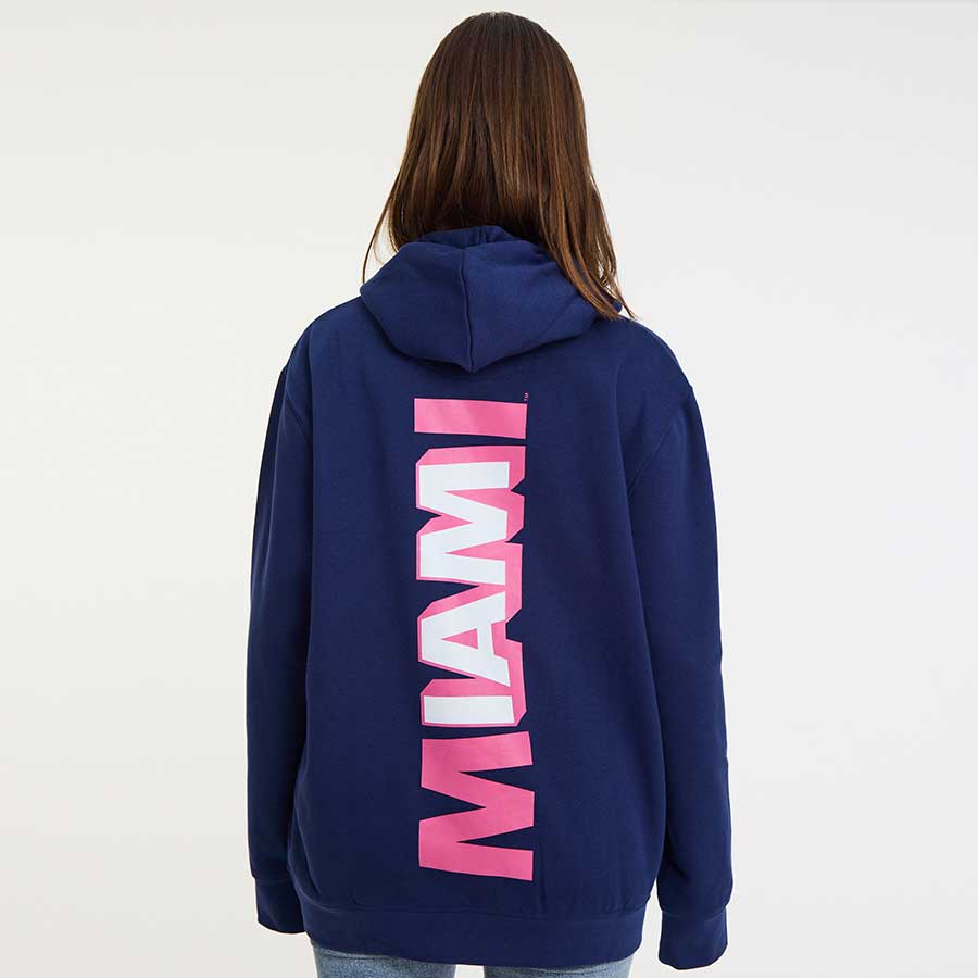 Blue IAM Miami Collins Avenue Hoodie