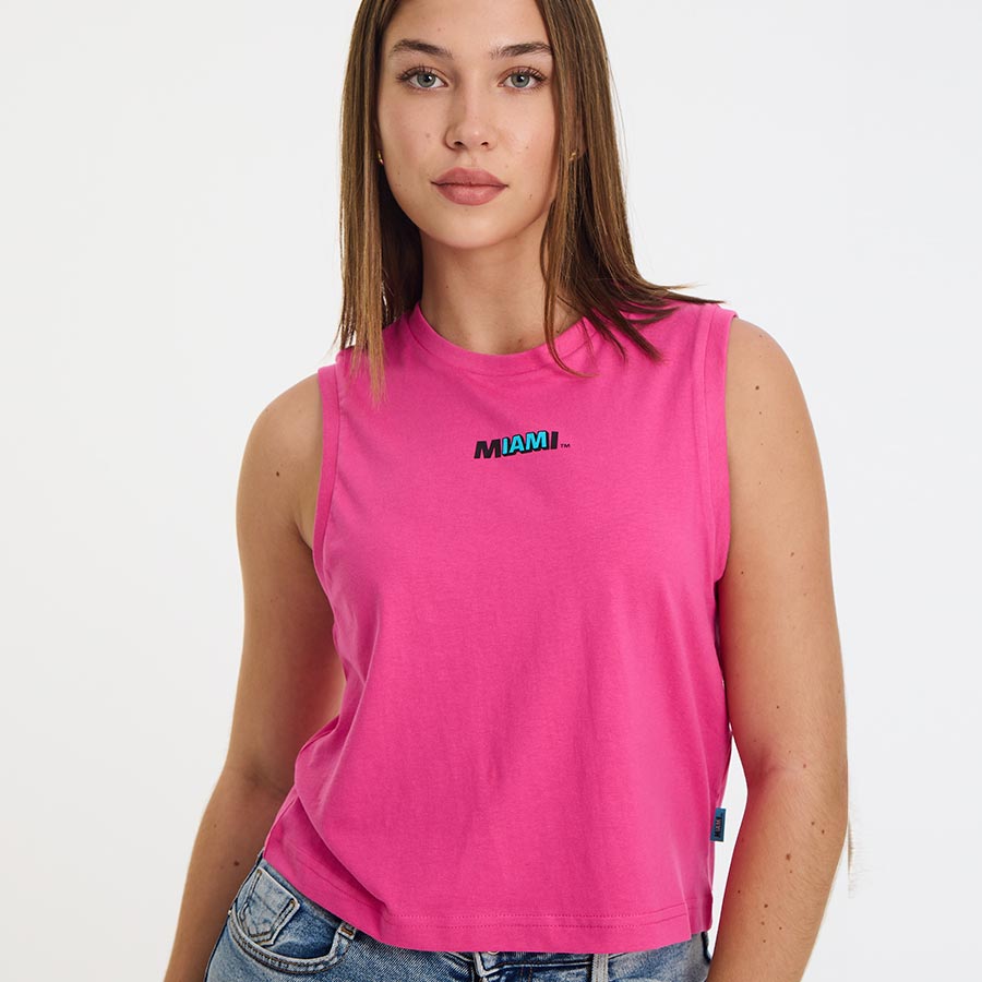 Hot Pink Collins Avenue Women's Tank Top