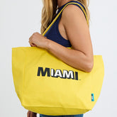 IAM MIAMI Yellow Grove Beach Bag