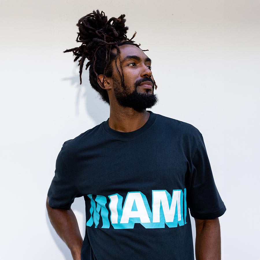IAM MIAMI Black Brickell Avenue T-Shirt