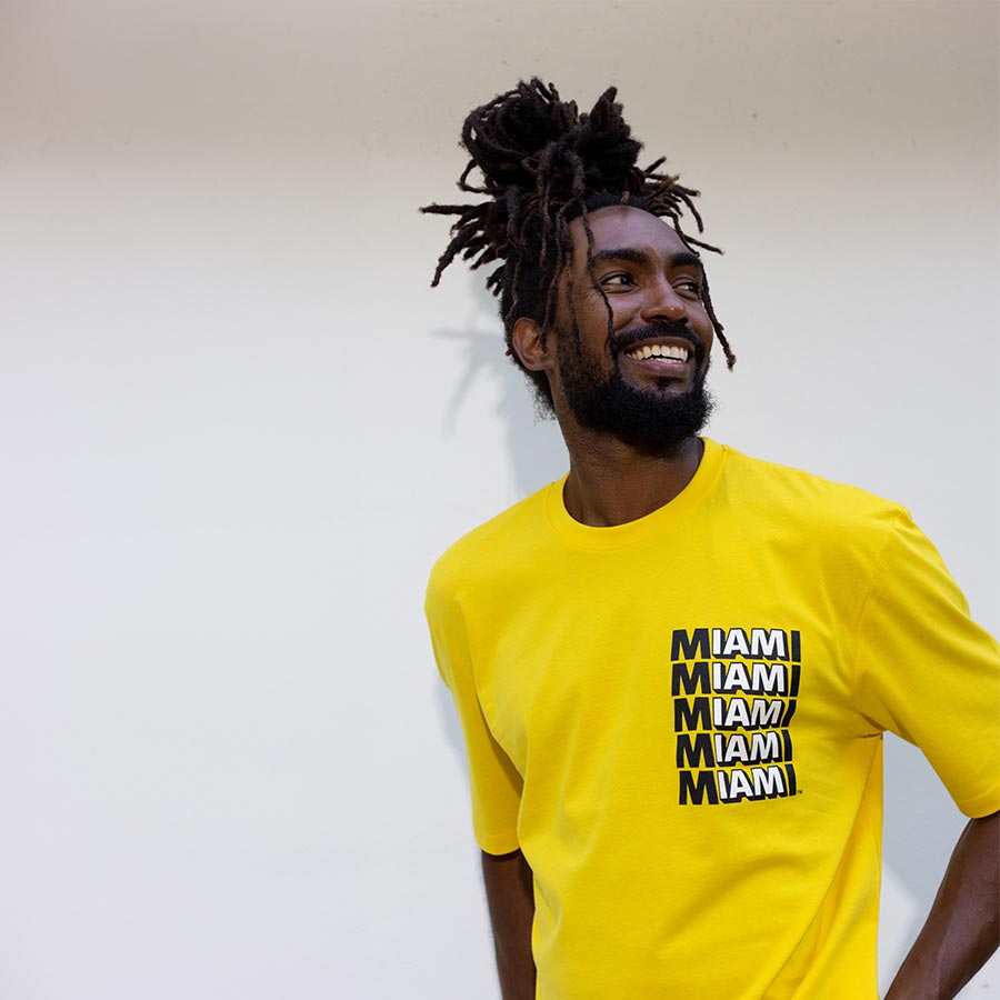IAM MIAMI Yellow Miracle Mile T-Shirt