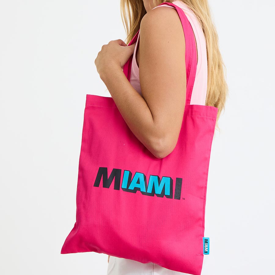 IAM MIAMI Hot Pink Tote Bag