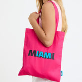 IAM MIAMI Hot Pink Tote Bag
