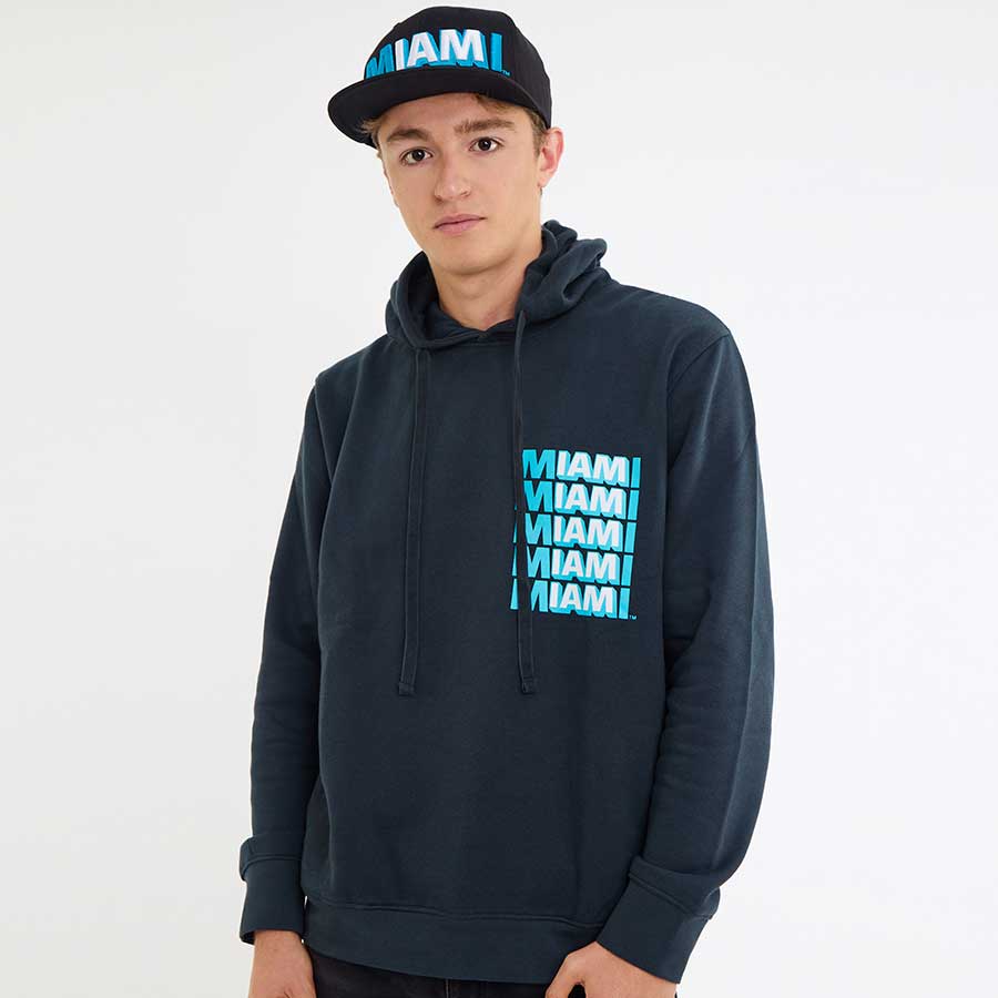 IAM MIAMI Black Miracle Mile Hoodie