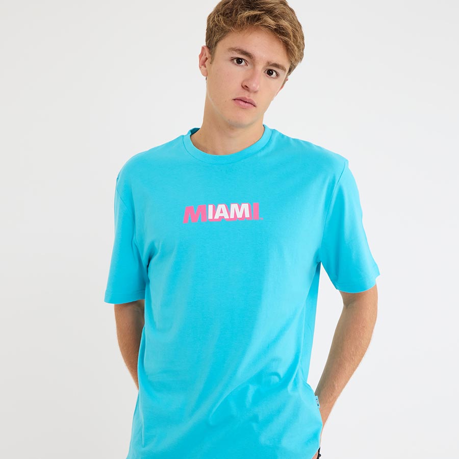 IAM MIAMI Blue Ocean Drive T-Shirt
