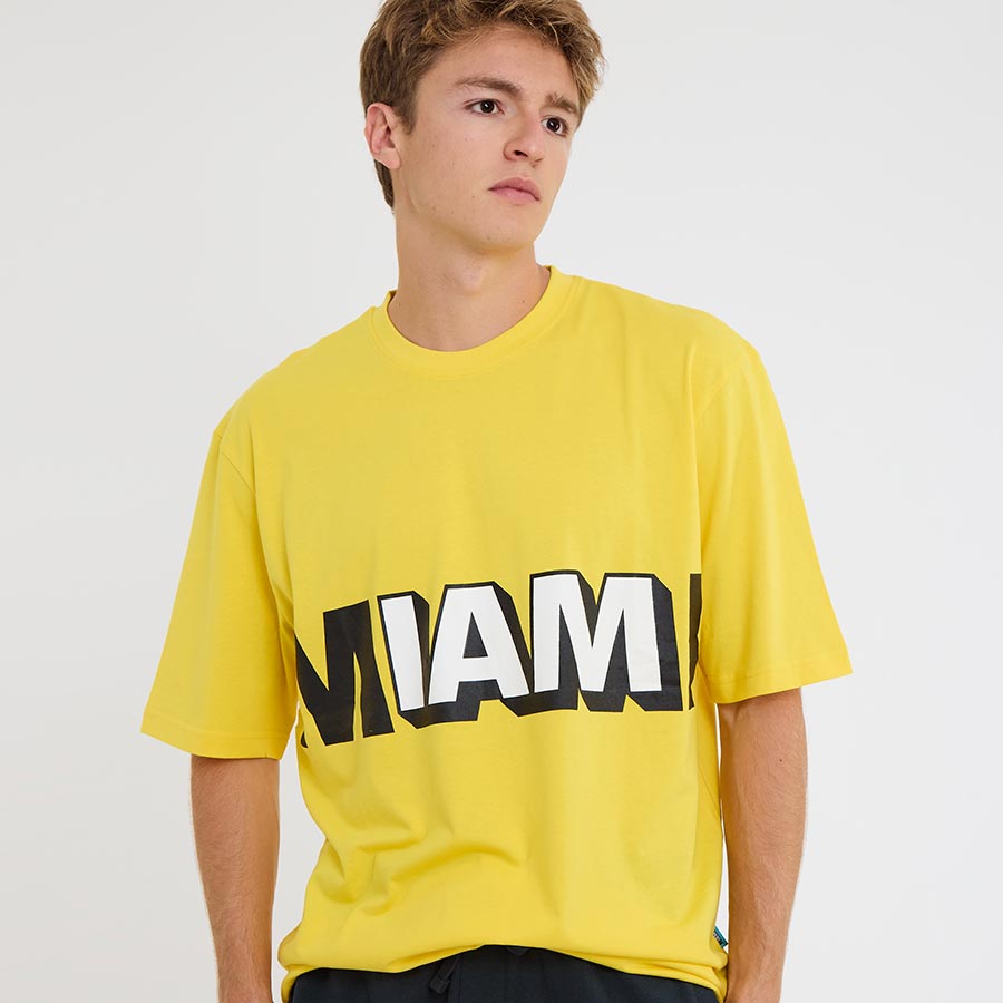 IAM MIAMI Yellow Brickell Avenue T-Shirt