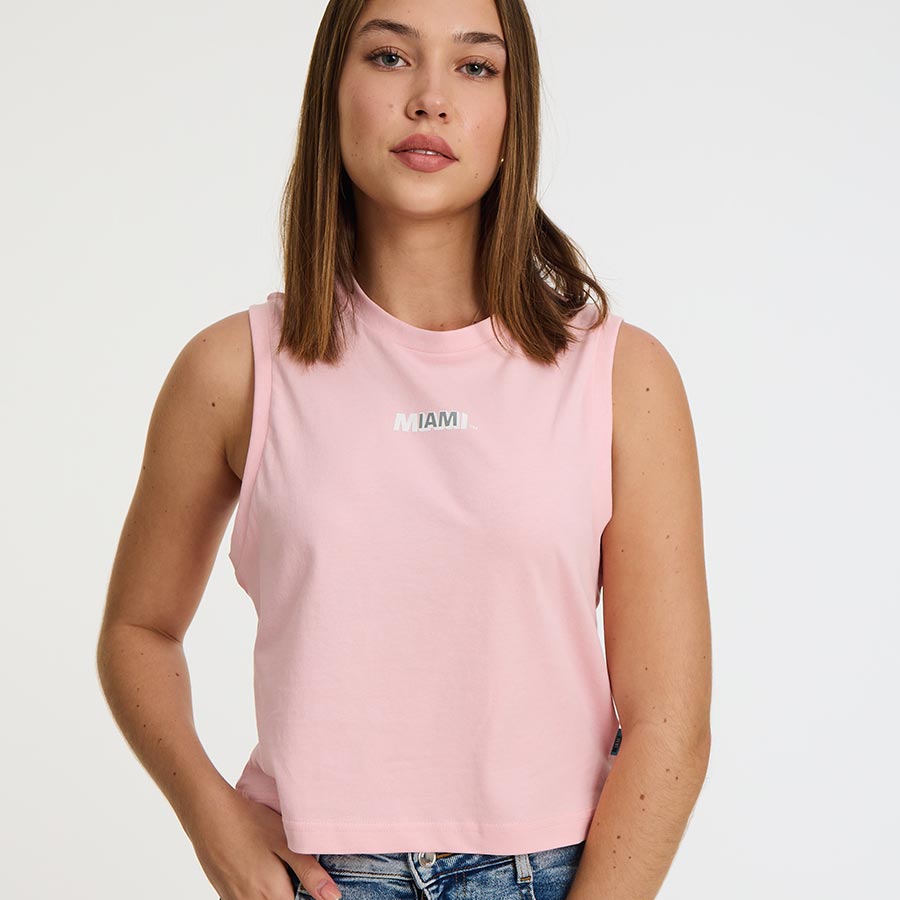 Pink Collins Avenue Women's Tank Top