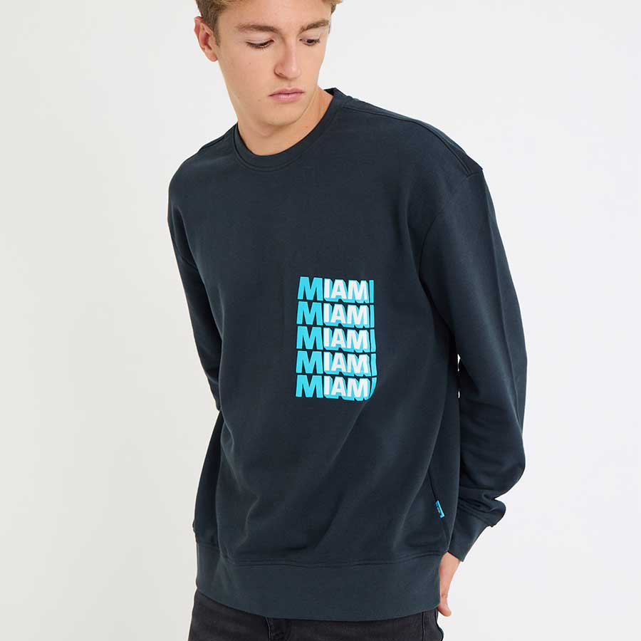 Miracle Mile Crew Neck Black