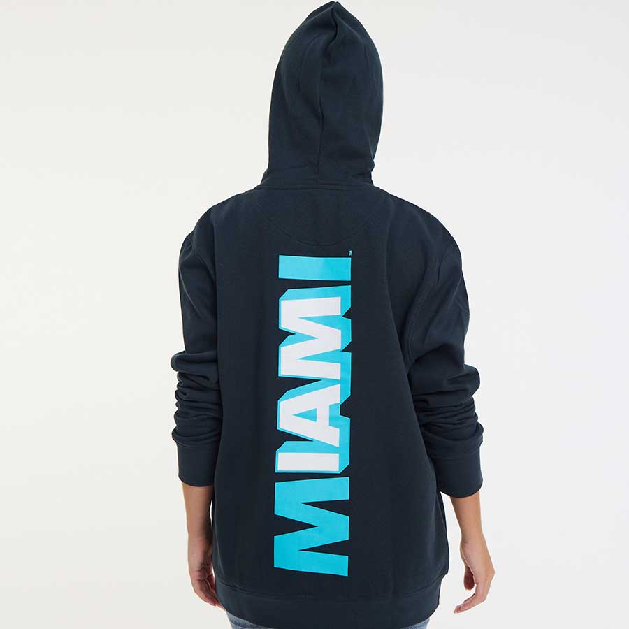Black IAM Miami Collins Avenue Hoodie 