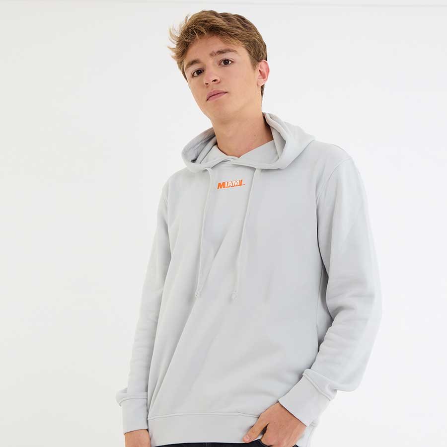 White IAM Miami Collins Avenue Hoodie 