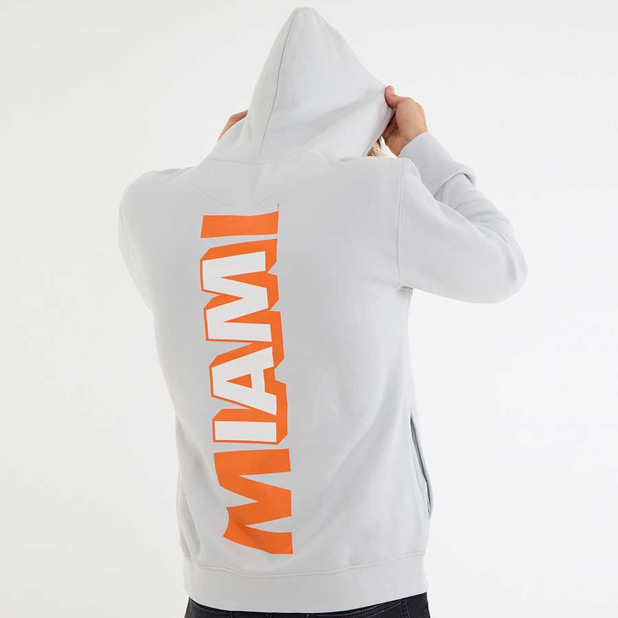 White IAM Miami Collins Avenue Hoodie 