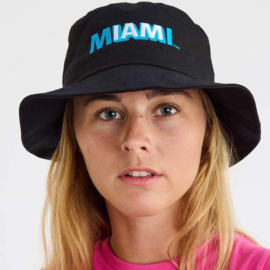 Black IAM Miami Calle Ocho Bucket Hat