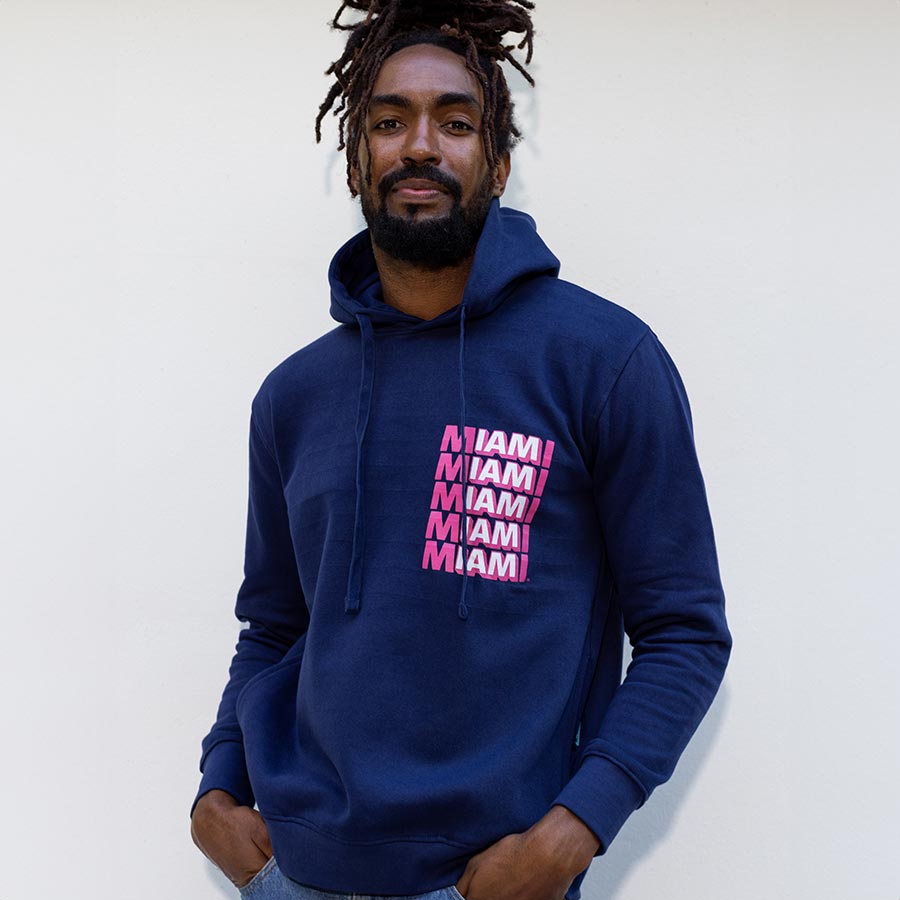 IAM MIAMI Blue Miracle Mile Hoodie