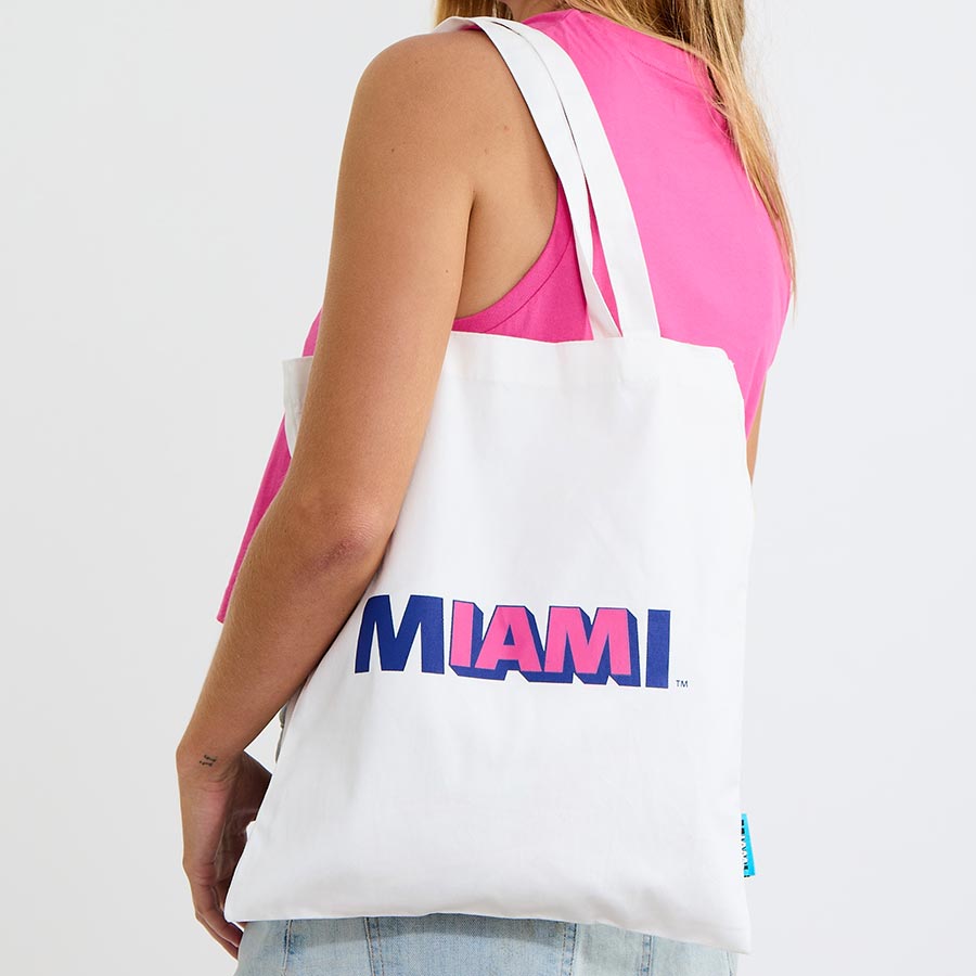 IAM MIAMI White Tote Bag 